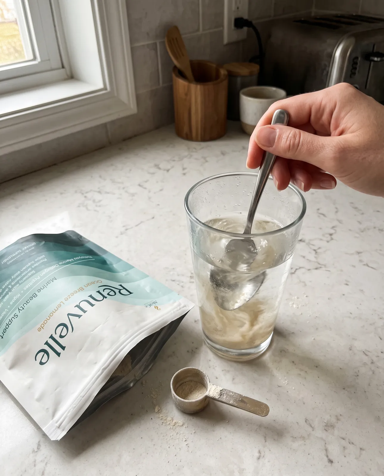 One scoop, a quick stir